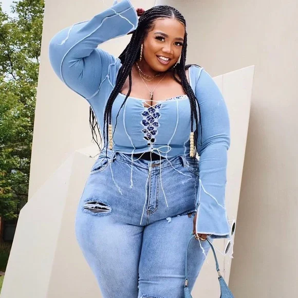 Fashion nova stretchy jeans discount